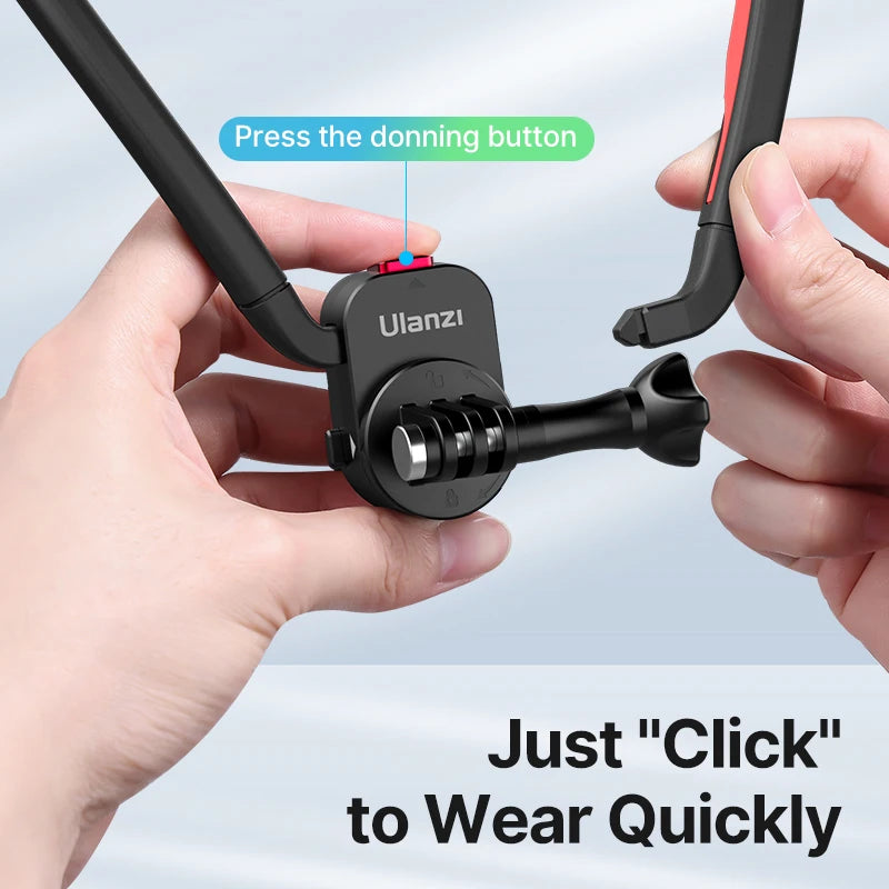 ជើងទ្រកម៉ាញេទិក Ulanzi Go-Quick II សម្រាប់ GoPro Hero 13 12 11 10 9 8 សម្រាប់គ្រឿងបន្លាស់កាមេរ៉ា Insta360 DJI Osmo Action