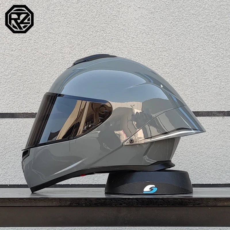 ORZ Motorcycle Helmet with Customized Large Rear Wing Full Face Adult Racing Capacetes de Moto DOT Approved
