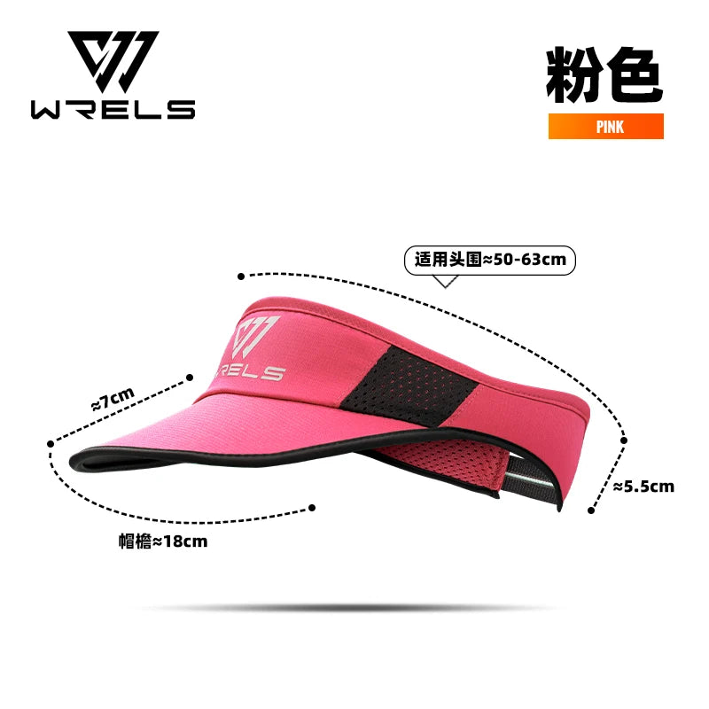 WRELS Cooling Stretchy Visor Men Mesh Baseball Cap Summer Outdoor Sports Cap Lightweight Running Sun Protection Visor No Slip Ca
