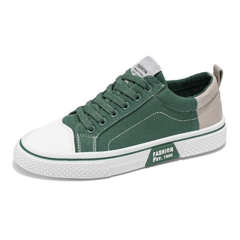 Men's plus-size canvas shoes summer breathable soft-sole non-slip comfort outdoor walking shoes Fashion youth sports board shoes