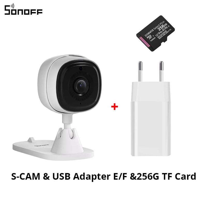 SONOFF 1080P HD Wi-Fi IOT Camera CAM Slim Smart Home Security Motion Detection Alarm Scene Linkage via eWeLink Alexa Google