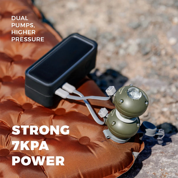 ម៉ាស៊ីនបូមខ្យល់ Naturehike Wind-nano ទម្ងន់ស្រាល 3.5Kpa សម្រាប់ពូកខ្យល់ក្រៅផ្ទះ ក្បាលបូមខ្យល់ចំនួន 8 សម្រាប់បោះតង់ ងាយស្រួលយកតាមខ្លួន