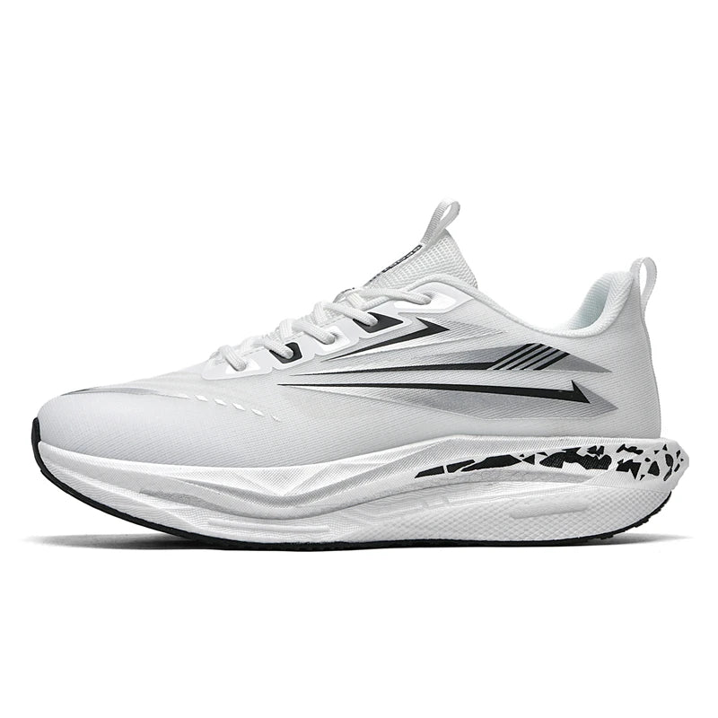 Unisex Sports Shoes Breathable Casual Professional Running Shoes Teenagers Anti Slip Shock-absorbing Thick Soled Training Shoes