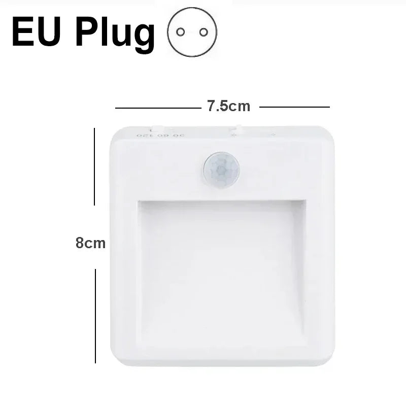 LED Night Light With Motion Sensor EU US UK AU Plug Lamps Children'S Night Lights For Bedside Table Bedroom Stair Kitchen