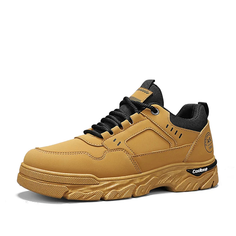 Men's Tooling Shoes Four Season Soft-sole Non-slip Comfort casual Walking Shoes Outdoor fashion Breathable Labor Protection Shoe