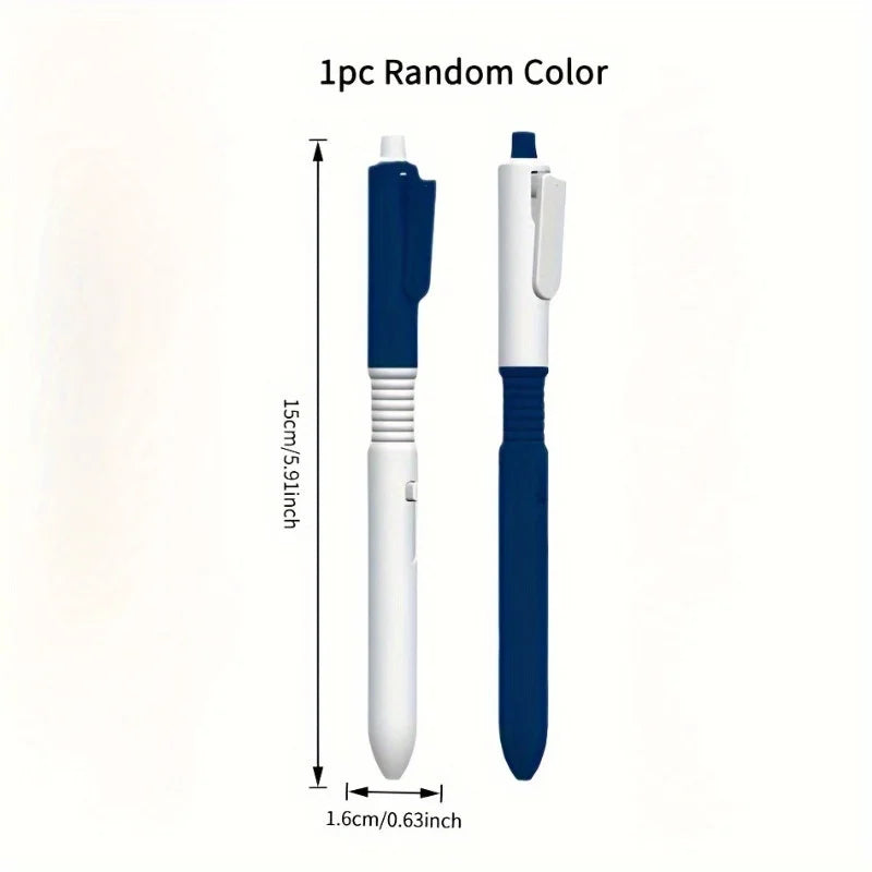 1pc Sleek White & Orange Water Spray Pen - Durable PC Material, Ideal Prank & Relaxation Gift for Students. prank toy