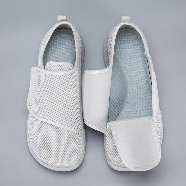 Extra Wide Toe Easy on Off Diabetic Shoes for Swollen Feet /edema Feet Elderly Senior Adjustable Sneakers Lightweight Non-slip