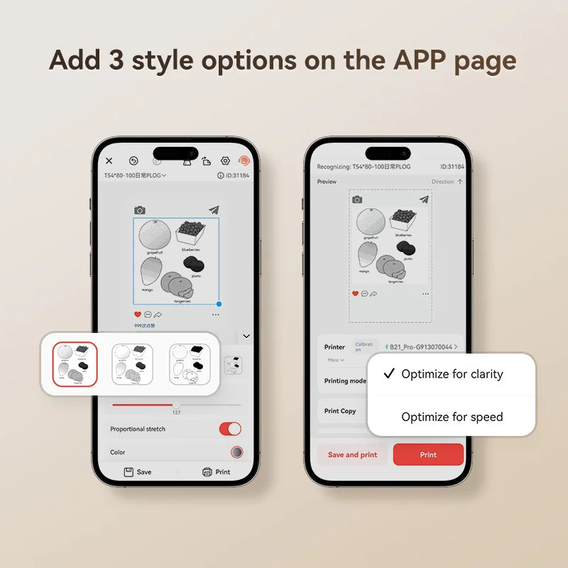 NiiMbot 300 DPI B21 Pro Thermal Printer Cardboard Label High-definition Photo Printing Sticker Photo Paper With Adhesive Backing