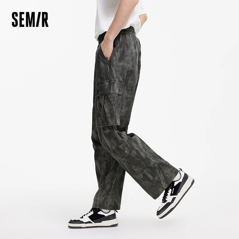Semir Men Pants Workwear 2026 Multi Pocket Parachute Outdoor Straight Urban Casual Everyday Style Soft Comfortable Daily Wear
