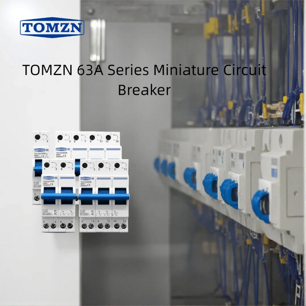 TOMZN TO219G 40A/63A MTS Transfer Switch 1P/2P/3P/4P | Blue Handle Dual Power Isolator Breaker for Generator PV | 400V