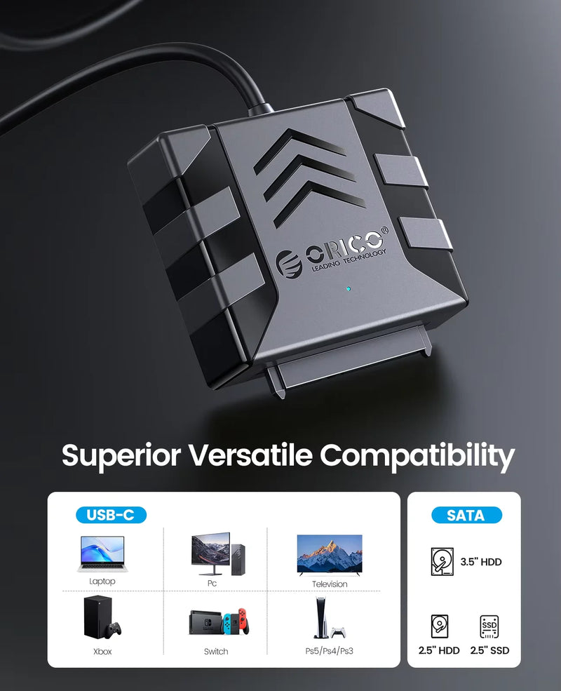 ORICO SATA Converter USB 3.0 to SATA Cable 5Gbps SATA Adapte For 2.5/3.5'' HDD/SSD External Hard Drive Disk