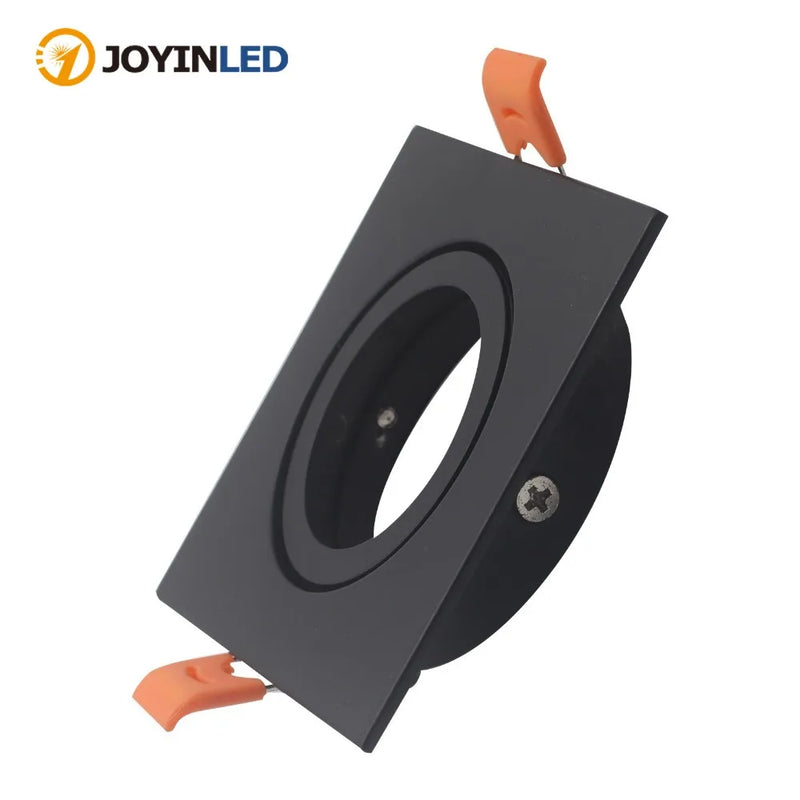 ចង្កៀងពិដាន JOYINLED ពណ៌ស/ប្រាក់/ខ្មៅ ធ្វើពីអាលុយមីញ៉ូម GU10 MR16 LED 5 ដុំ រចនាឡើងសម្រាប់ពិដាន បំពាក់ដោយស៊ុមសម្រាប់ចង្កៀងពិដាន LED បែបស៊កចូល