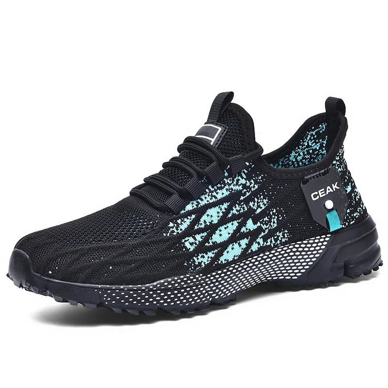 Men's plus size breathable casual sneakers spring summer mesh outdoor racing running shoes student lightweight speed sports shoe