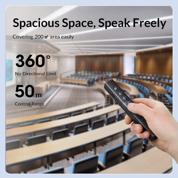 ORICO Presentation Clicker Remote Laser Pointer Wireless USB Presenter Slideshow PowerPoint Clicker 2.4GHz for Google Slides