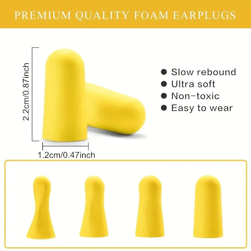24/60pcs/Box Sleep Earplugs,Dormitory Sleep Mute Dedicated Soundproofing and Noise Reduction Earplugs Home Soundproofing.