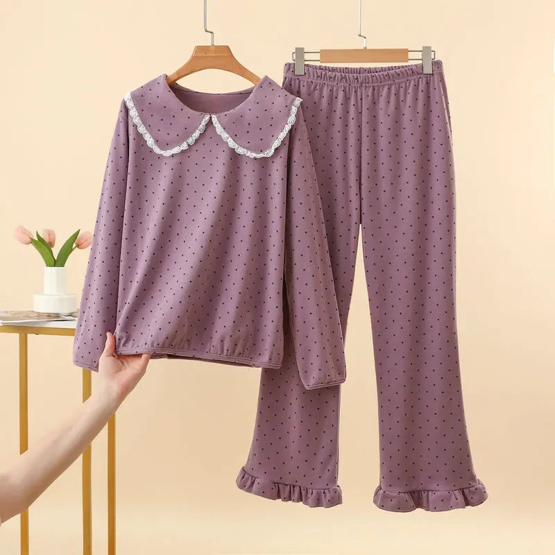 Women's Pajamas Pijama Home Wear 2 Pieces Set for Woman Pyjamas 2026 Spring Autumn Nightwear for Ladies Long Sleeve Sleepwear