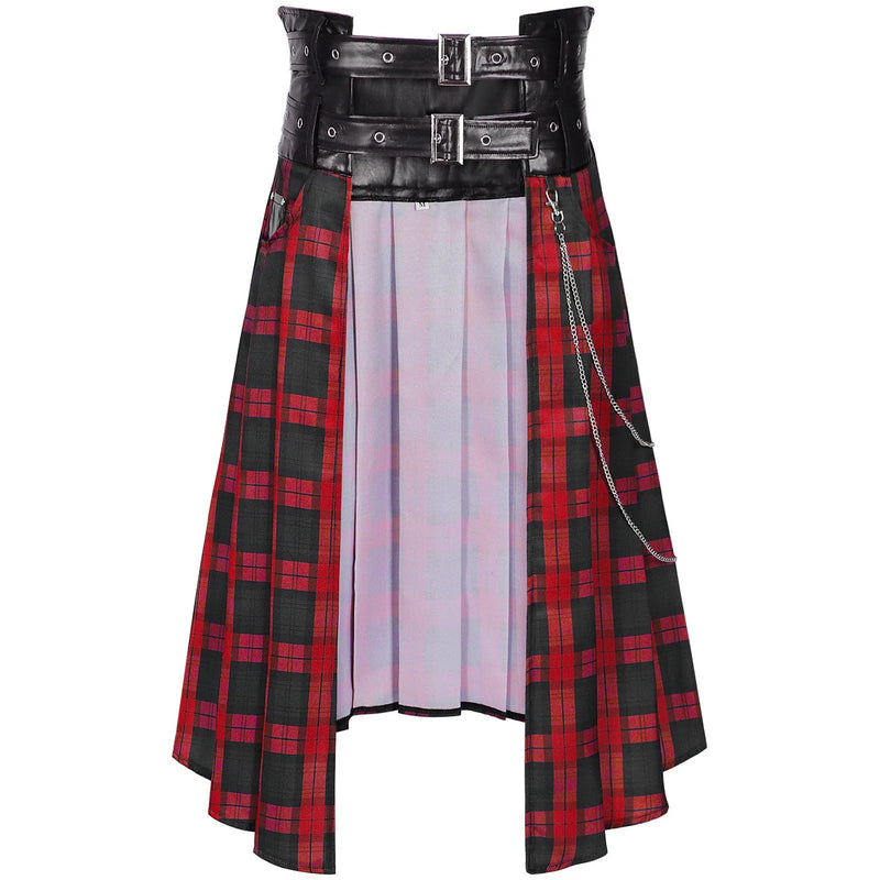 European and American Retro-Style Women's Red Fitted Midi Skirt—Perfect for Parties, Dancing, or Cosplay. 2026-2027