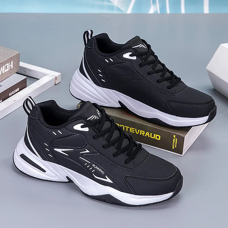 Men's Classic Retro Casual Sports Shoes Four Seasons Soft-Sole Waterproof Outdoor Running Shoes Breathable Light Sneakers 39-48