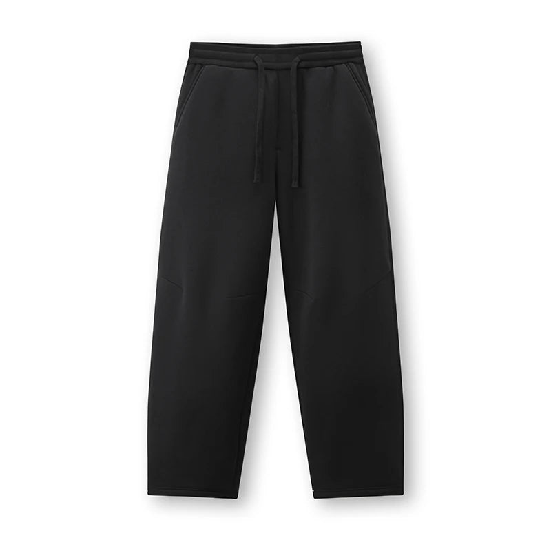 Semir Men Casual Pants Solid Color Drawstring Loose Fit Straight Leg 2026 New Winter Daily Wear Urban Casual Style