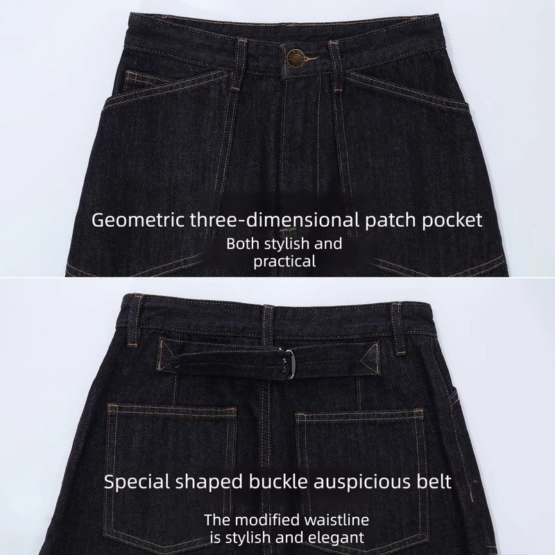 Amii Women's Vintage Straight Leg Jeans Casual Slimming Denim Long Pants 2026 Autumn Pants for Women 12642222