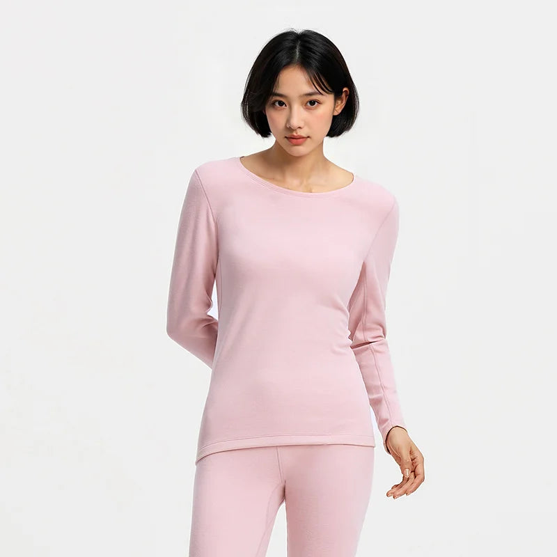 Semir Women Tshirt Brushed Fabric Crew Neck Solid Color Everyday Style Urban Casual Style Soft Touch 2026 Spring