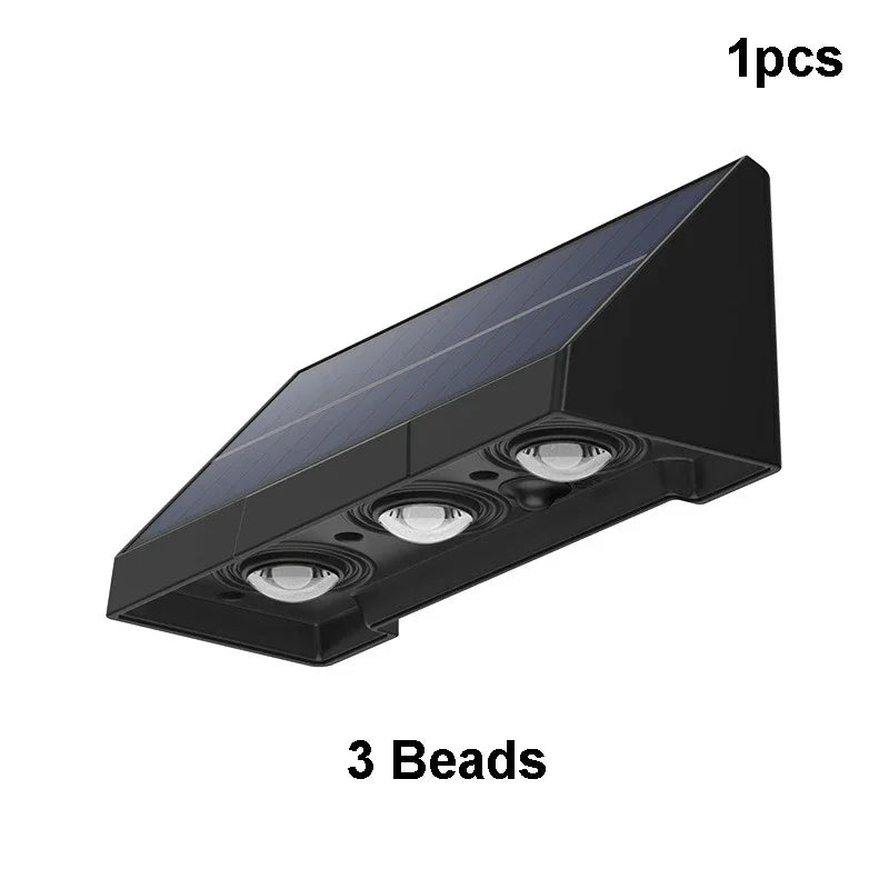 1/2pc Solar Wall Light Outdoor Illumination IP54 Waterproof LED Lamp Bulb Automatic Lighting at Night for Garden Yard or Balcony