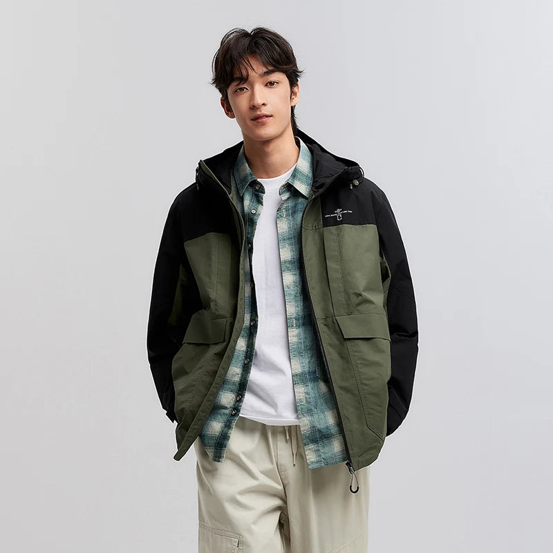 Semir Casual Functional Jacket Men 2026 Spring Waterproof Stain-Resistant Oilproof Couple Style Trendy Loose Outerwear