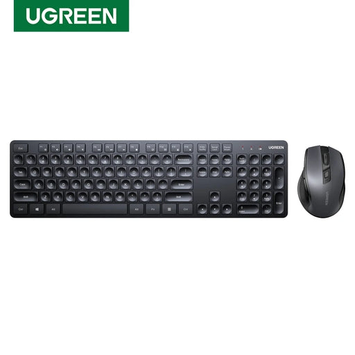 UGREEN Keyboard Mouse 2.4G Wireless 4000DPI Ergonomic Mice for Computer Laptop PC