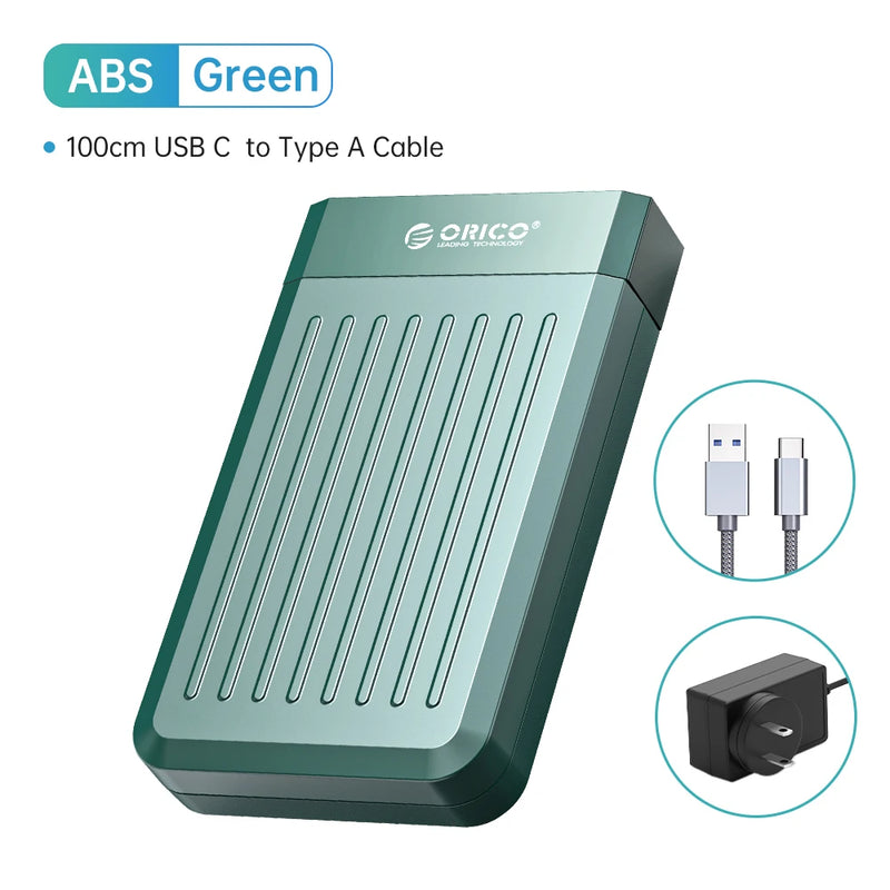 ORICO 3.5" HDD Case SATA to USB C 6Gbps External Hard Drive Case for 3.5 inch HDD Enclosure with 12V Power Adapter