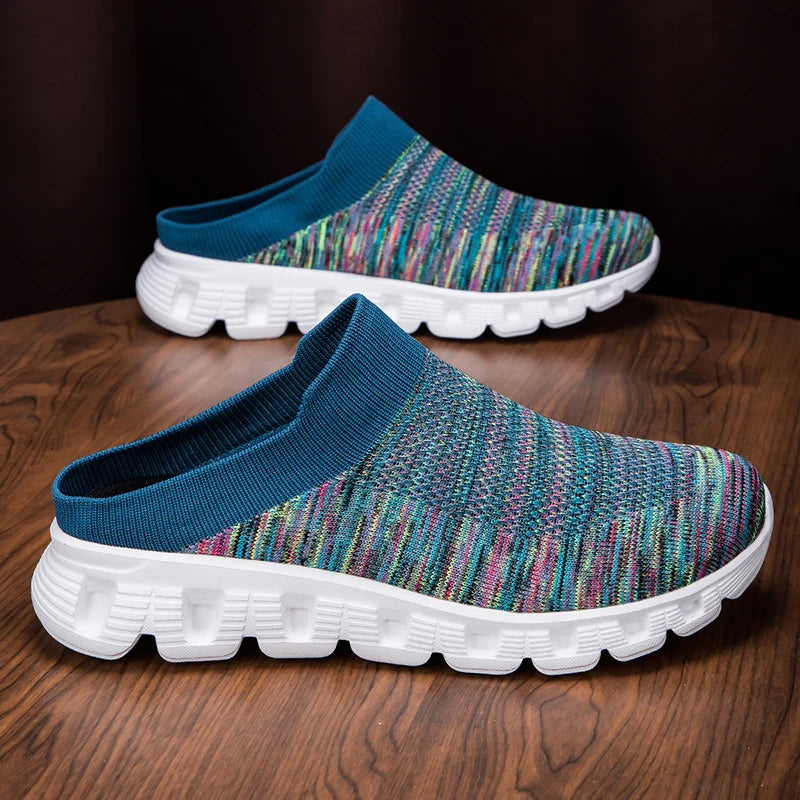 Couples Walking Shoes Big Size 2025 Lightweight Breathable Flat Sneakers Lightwieght Casual Trendy Summer Slippers for Men Women
