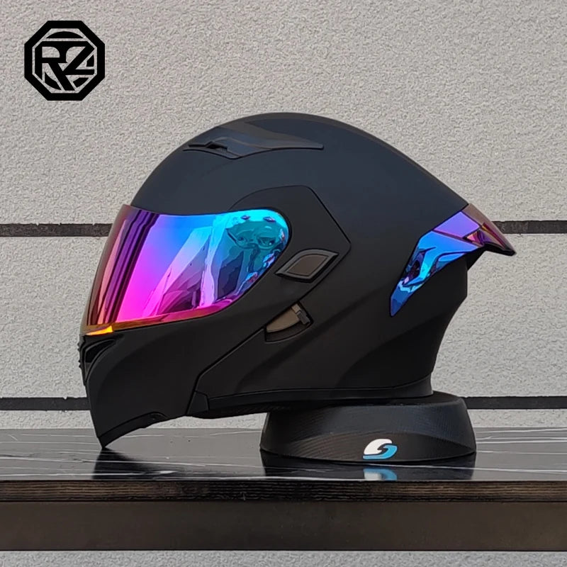 2024 New ORZ-169B Flip Up Motorcycle Helmet Full Face Off Road Casque M-XXL Szie Motocross Cascos Para Moto Dot Approved Unisex