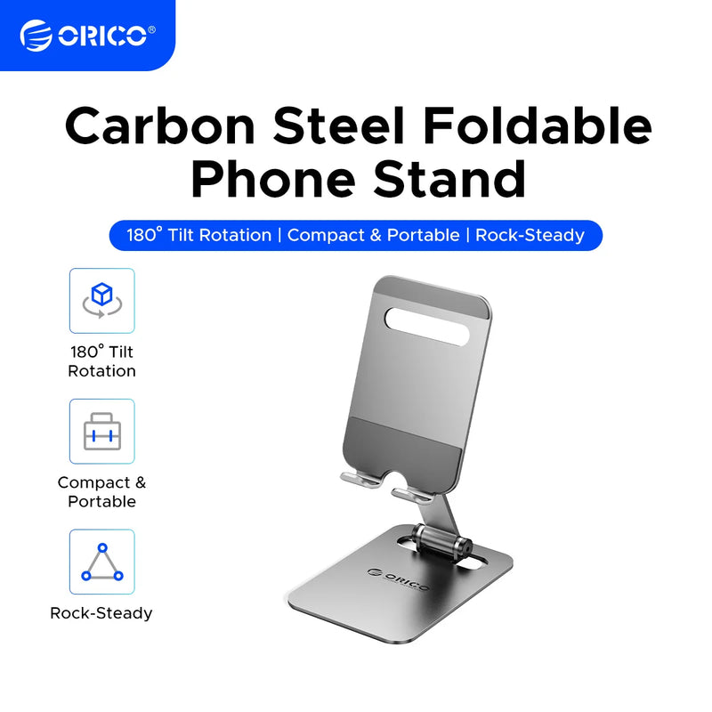 ORICO Portable Phone Holder Stand For IPhone IPad Xiaomi Adjustable Desktop Tablet Holder Universal Table Cell Phone Stand