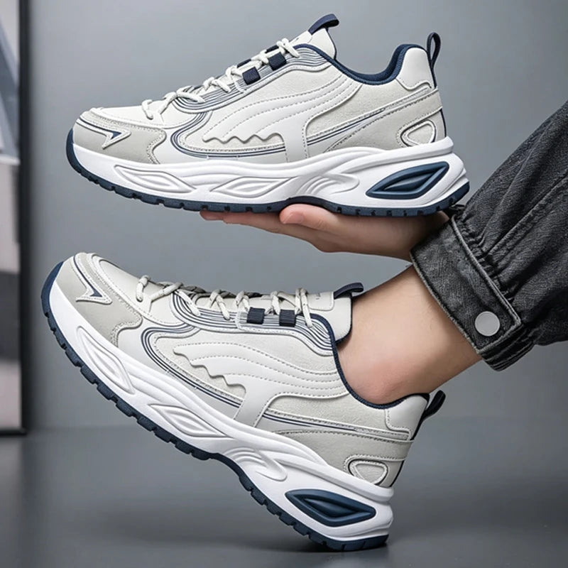 Men's comfort casual sneakers four seasons breathable light soft-sole non-slip outdoor running sports shoes fashion walking shoe