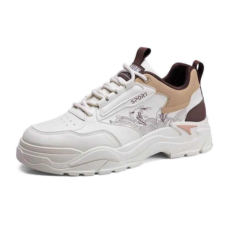 Men's high-quality thick-sole casual shoes Four Seasons Soft-sole Comfort Outdoor Walking Board Shoes Youth Fashion Flat Shoes
