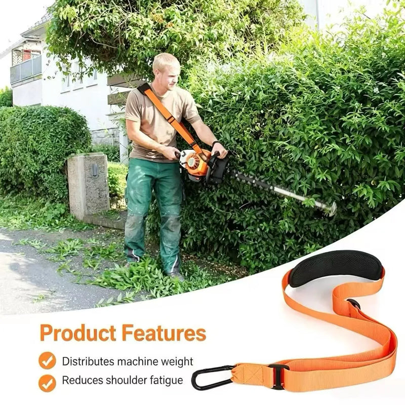 Colorful Outdoor Lawn Mower Shoulder Strap Backpack Side Hanging Weeding Machine Garden Harvester Strap for Easy Navigation