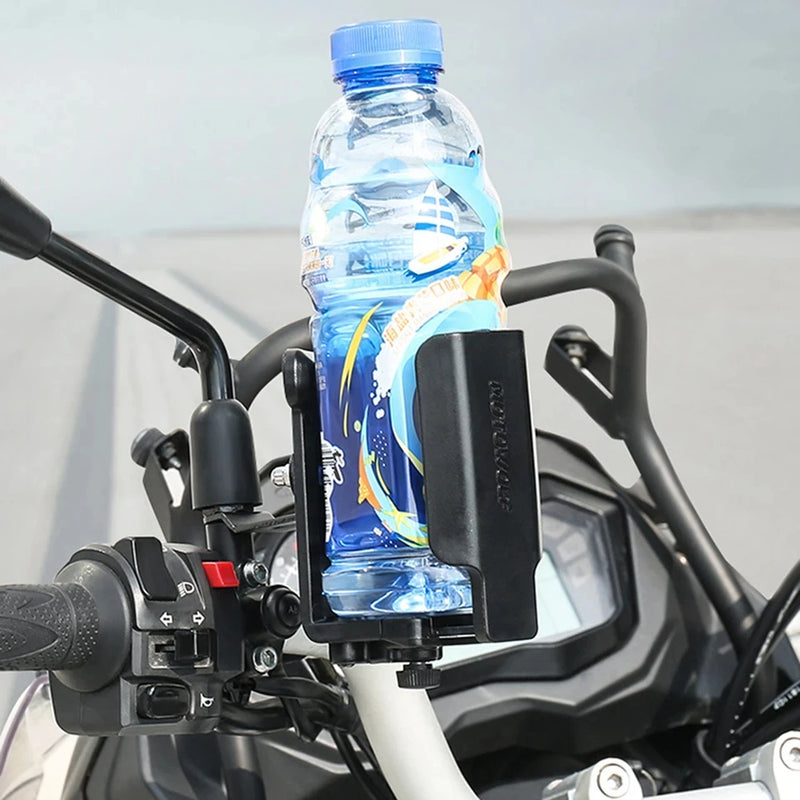 ជើងទ្រកែវទឹកម៉ូតូ Motowolf ជាសកល សម្រាប់ដាក់កែវទឹកសម្រាប់ជិះកង់ក្រៅផ្ទះ កញ្ចក់សម្រាប់ដាក់កែវទឹក ដៃចង្កូតសម្រាប់ទប់កញ្ចក់ ជើងទ្រដបទឹក