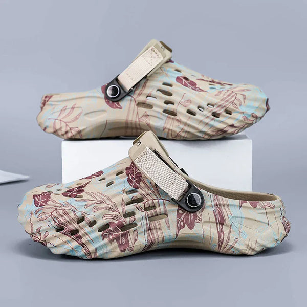 Lightweight Rubber Sandals Men Big Size 46 47 Garden Shoes Beach Sandals Soft Breathable Summer Shoes Zuecos Hombre
