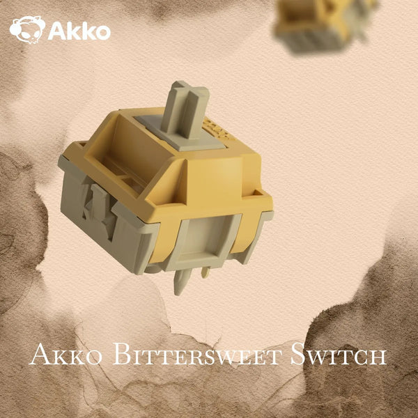 Akko Bittersweet Switch 5-Pin 48gf Muted Thocky Tactile Switch Factory Lubed Compatible with Cherry MX Mechanical Keyboard 45pcs