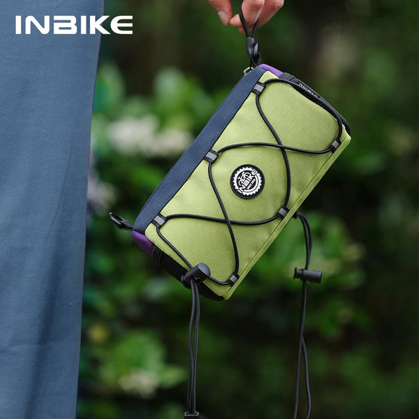 INBIKE Bike Handlebar Bag Water-Resistant Bicycle Front Bag Storage with Shoulder Strap Road Mountain Bike Cycling Travel Bags