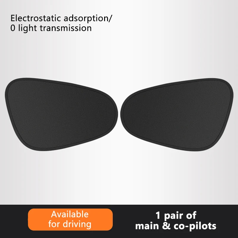 SEAMETAL Car Sun Shade Curtain Cover Electrostatic Abosortion Car Side Window Sunshade UV Protector Summer Car Accessories