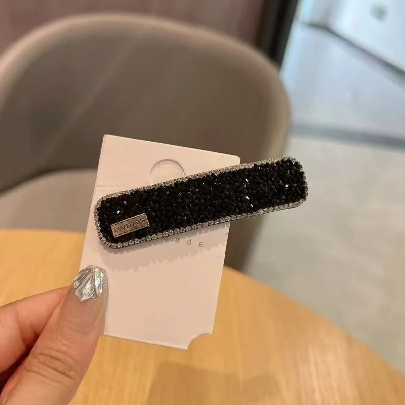 Diamond Hair Clip with Side Bangs and Broken Hair, BB Clip Clip, New Straight Clip