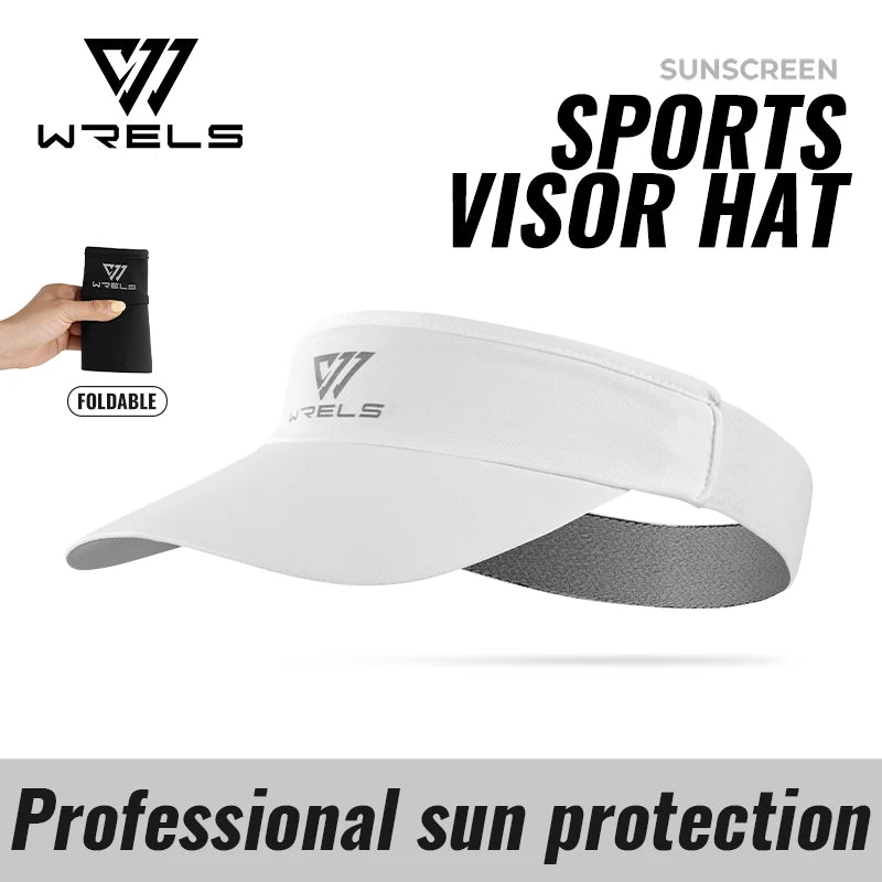 WRELS Sports Empty Top Baseball Cap Summer Sport Sun Visor Hats for Women and Men Quick Dry Elastic Sunscreen Tennis Golf Caps
