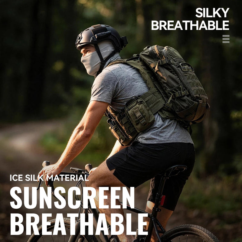 WRELS Balaclava Mask Skiing UV Protection Ice Silk Cooling Face Mask Shiesty Hood Breathable Cycling Motorcycle Tactical Bandana
