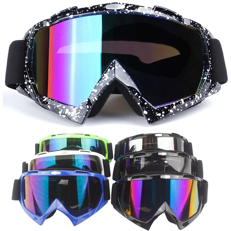 Adult  Motocross Goggles Motorcycle goggles Glasses ATV Clear Lens Ski Helmet Googles Off-road for Kawasaki Oculos Gafas