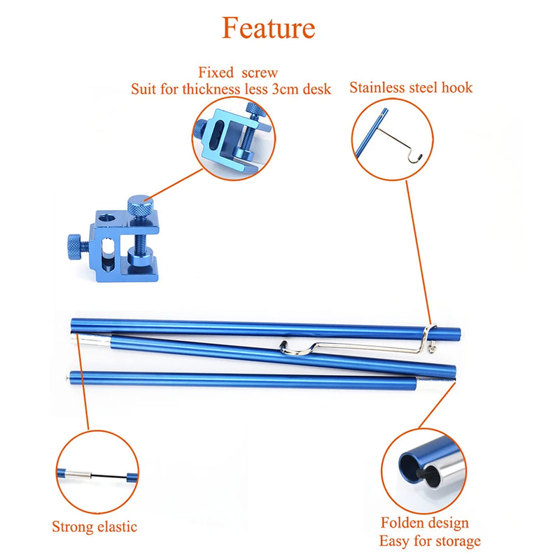 Outdoor lamp holder aluminum alloy camping lamp holder, foldable camping lamp pole storage lamp holder