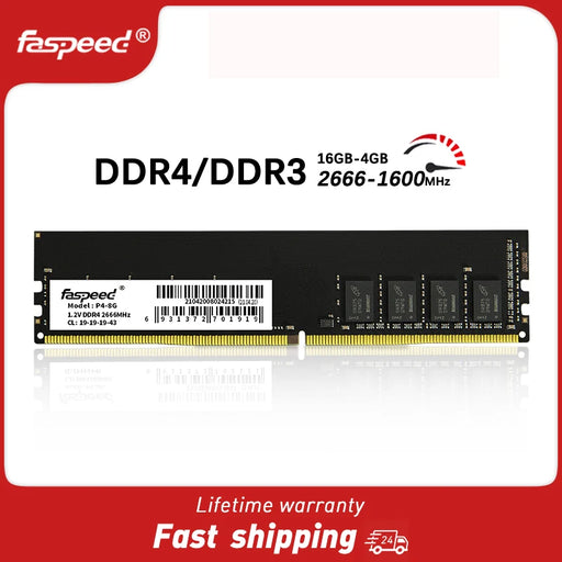 Ram DDR4 DDR3 16GB 8GB 4GB Internal Memory Ram 2666MHZ 1600MHz CL11 CL19 240Pin 288Pin 1.2V 1.5V For PC Desktop