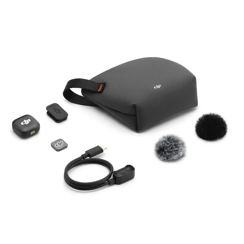DJI Mic 3 Advanced Mini Wireless Microphone 4TX+8RX Capability Dual Band Anti-Interference, Lossless Audio Transmission