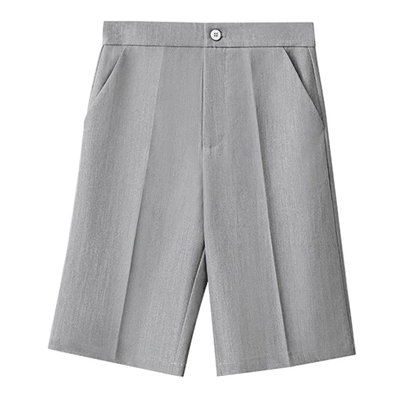Amii Women's Shorts 2026 Summer New Professional Casual Mid-Length Straight Leg Pants Basic Versatile Women's Clothing 12622227