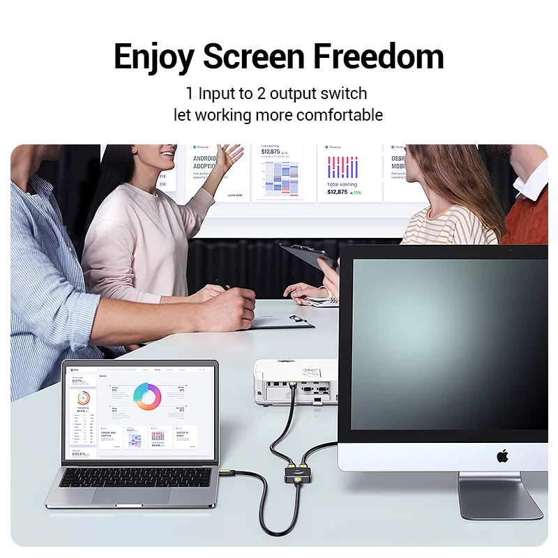 UGREEN HDMI Splitter 3D 4K for Xiaomi Mi Box Bi-directional HDMI -compatible Switcher for Xbox PS4 TV Box Splitter HDMI Switcher