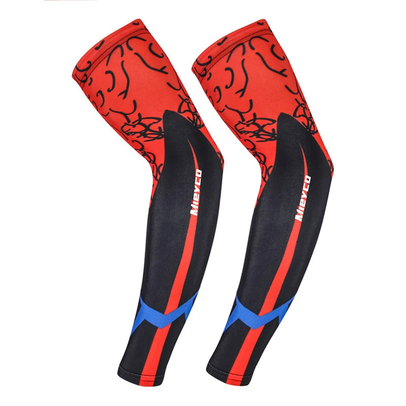 UV Protection Arm Sleeves for Men Women, Sun Protection Cycling Arm Cover, Breathable MTB Bicycle Running Sunscreen Arm Warmer C
